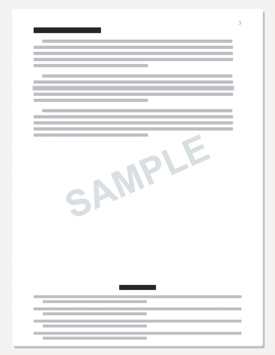 Herzing sample paper preview, body page with in-text citations and an APA references list