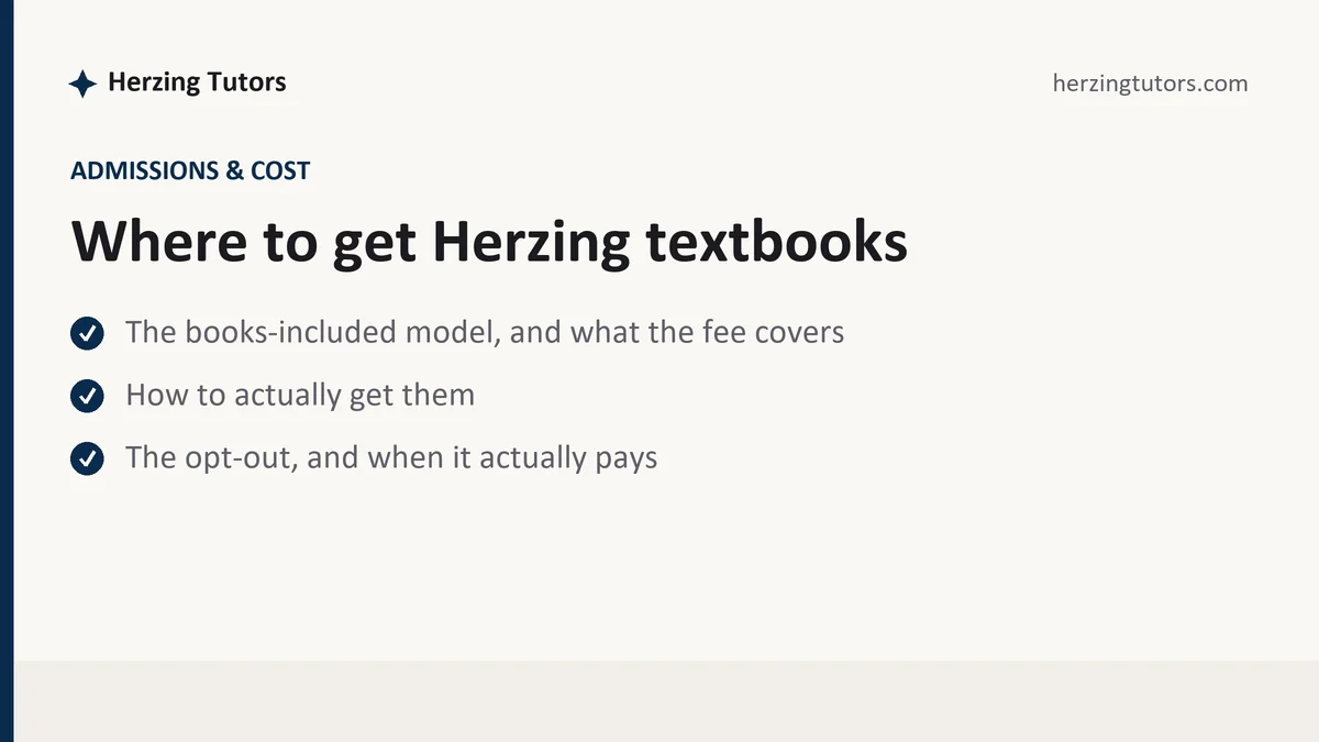 Where to get Herzing textbooks, a Herzing student guide, from Herzing Tutors